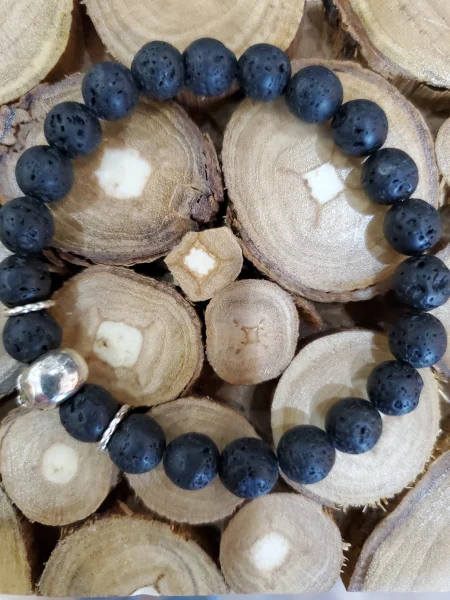 Gemstone Healing Bracelet Skull