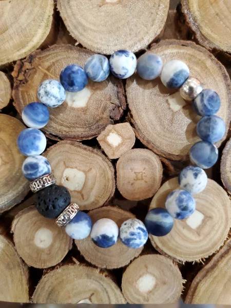 Aromatherapy Gemstone Bracelet Sodalite