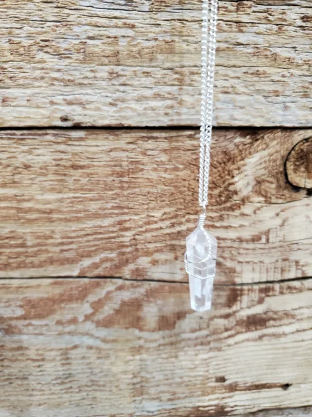 Gemstone Necklace Clear Quartz