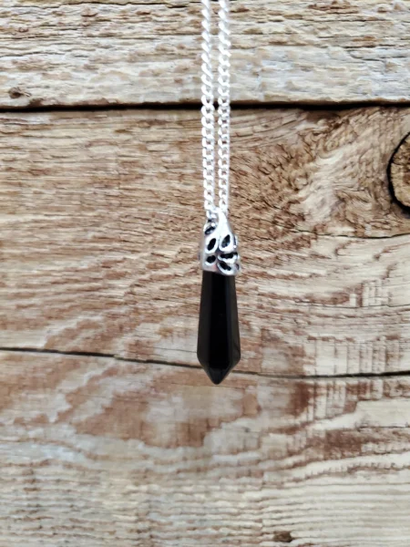 Gemstone Necklace Black Obsidian
