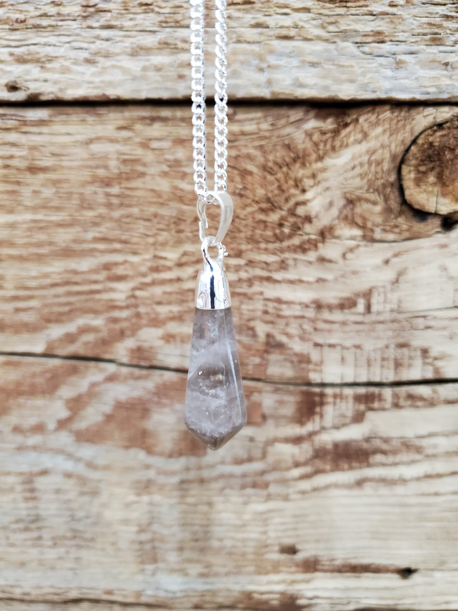 Gemstone Necklace Smoky Quartz - Image 2