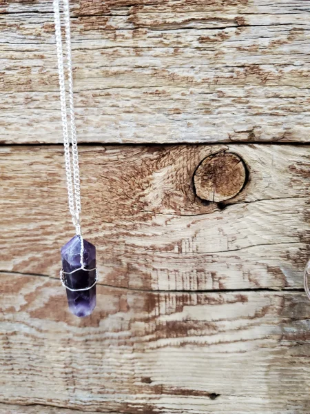 Gemstone Necklace Amethyst