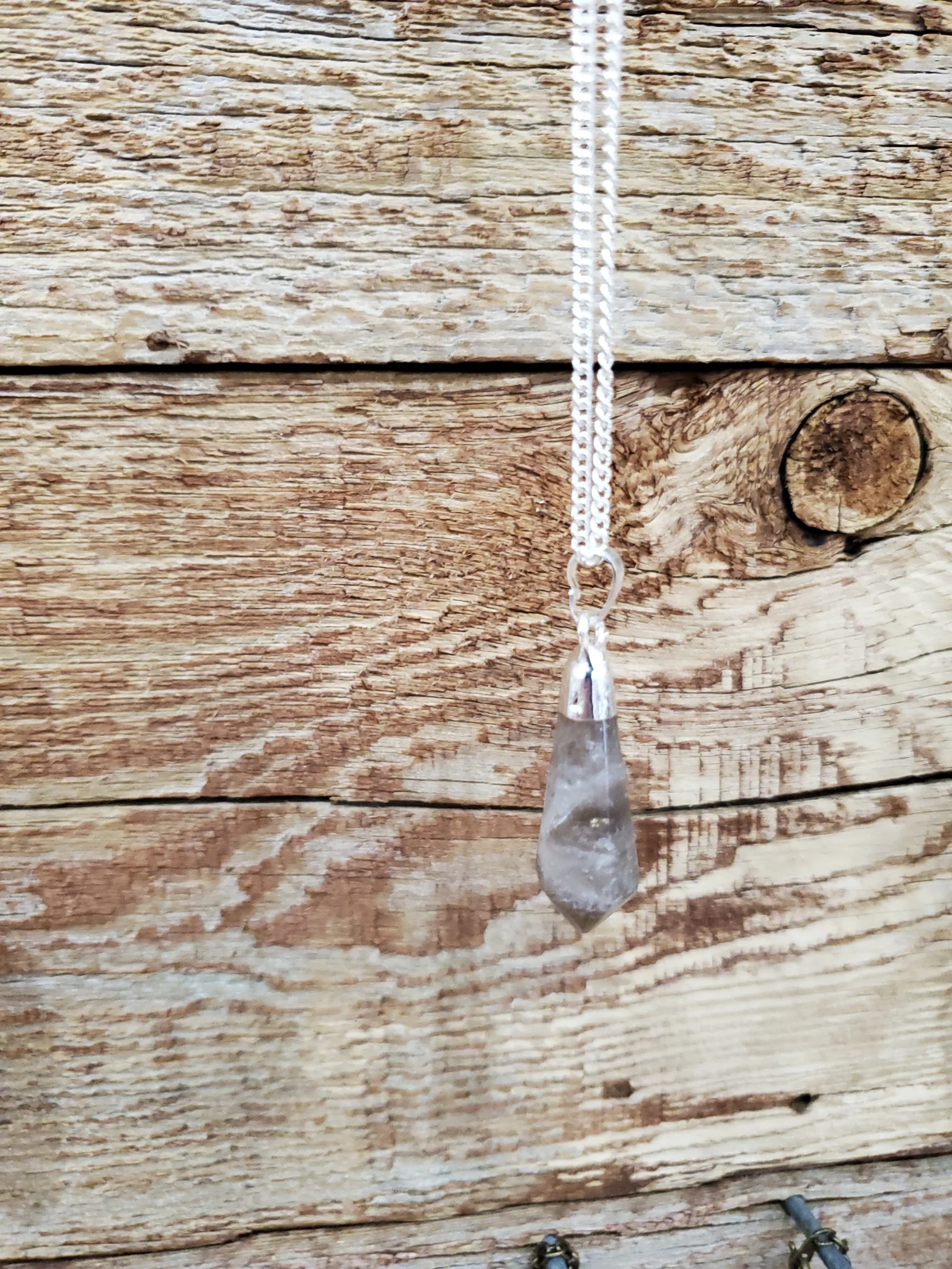 Gemstone Necklace Smoky Quartz