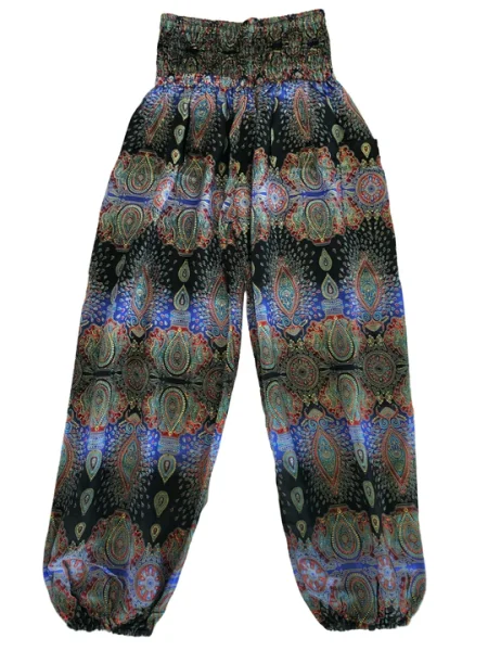 Harem Pants   Boho Peacock Black