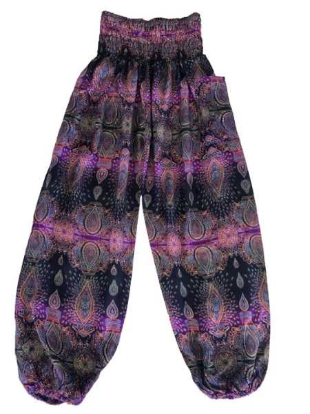Harem Pants   Boho Peacock Purple