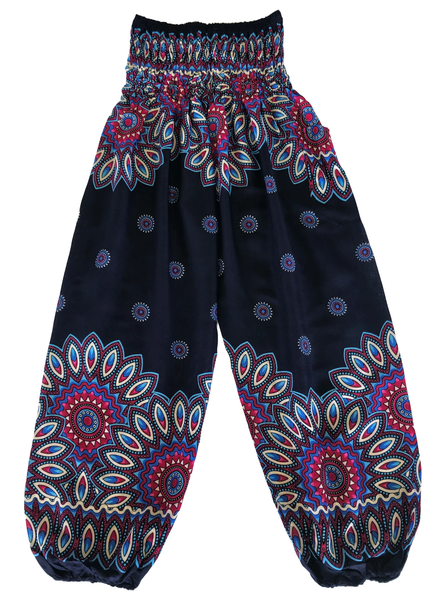 Harem Pants Boho Blossom Bloom Navy Blue