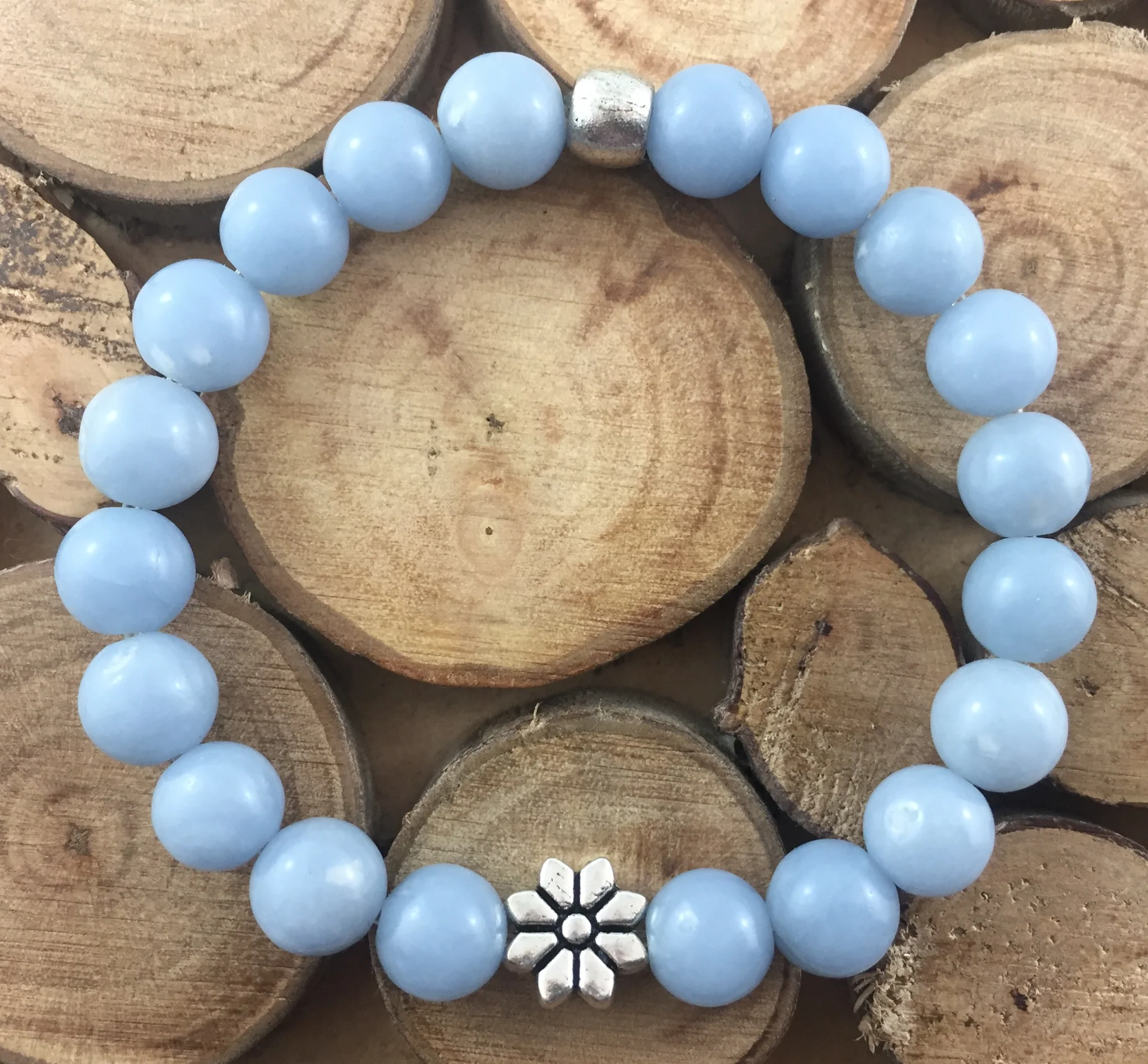 Gemstone Healing Bracelet Angelite - Image 2