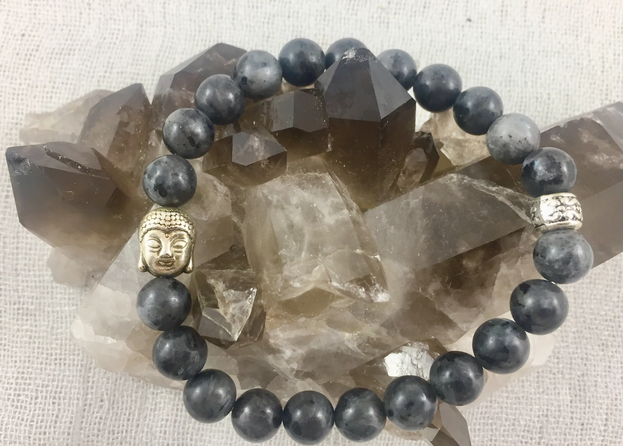 Gemstone Healing Bracelet Black Labradorite - Image 3