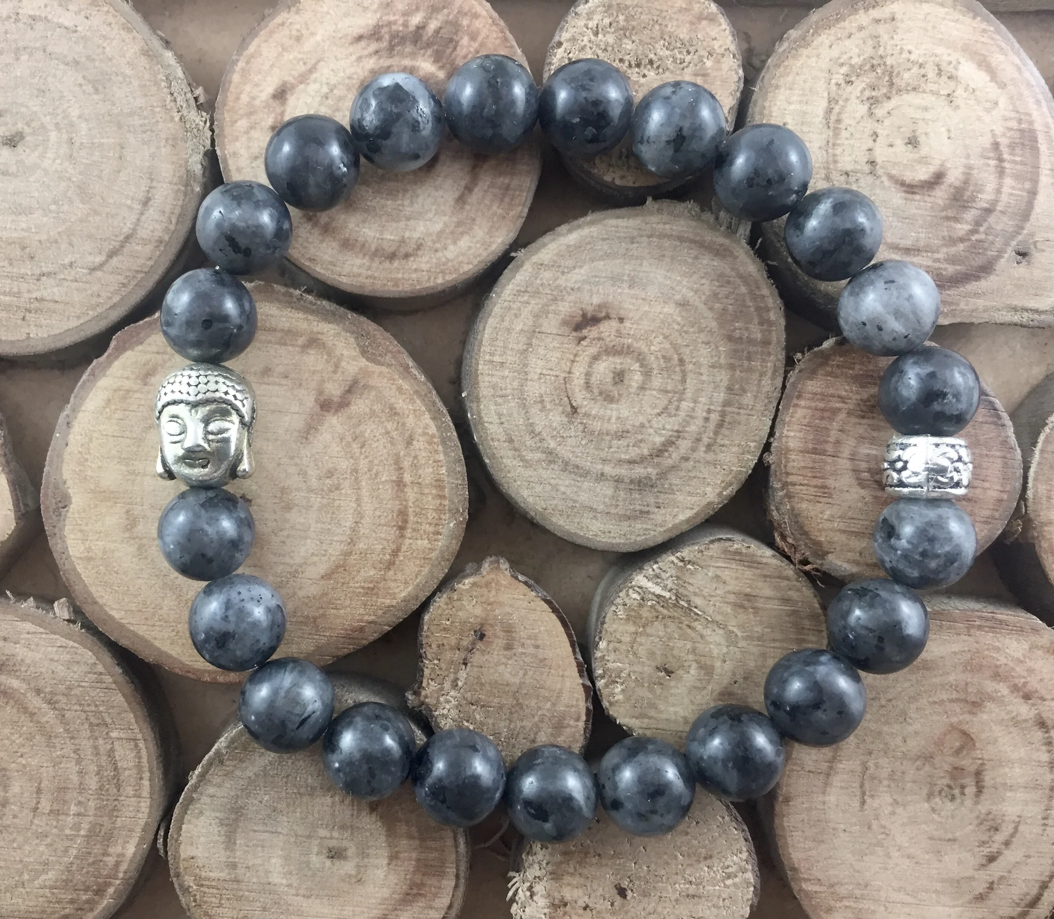 Gemstone Healing Bracelet Black Labradorite - Image 2