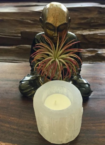 Selenite Tealight Candle Holder