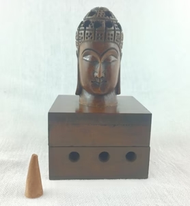 Buddha Head Cone Incense Holder