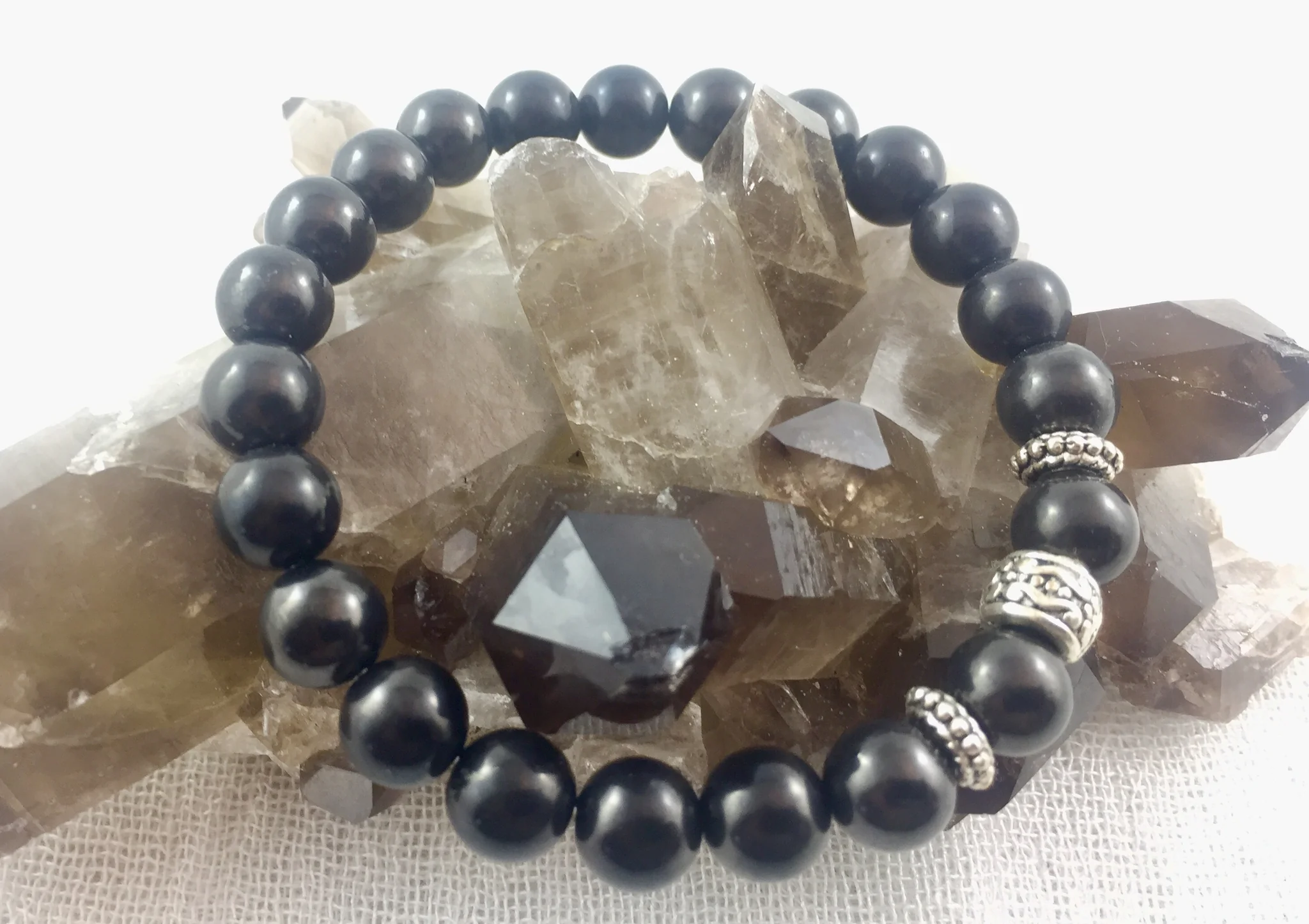 Gemstone Healing Bracelet Shungite - Image 2