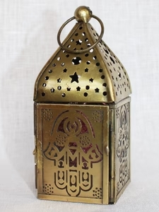 Moroccan Style Lantern Mini Hand of Fatima