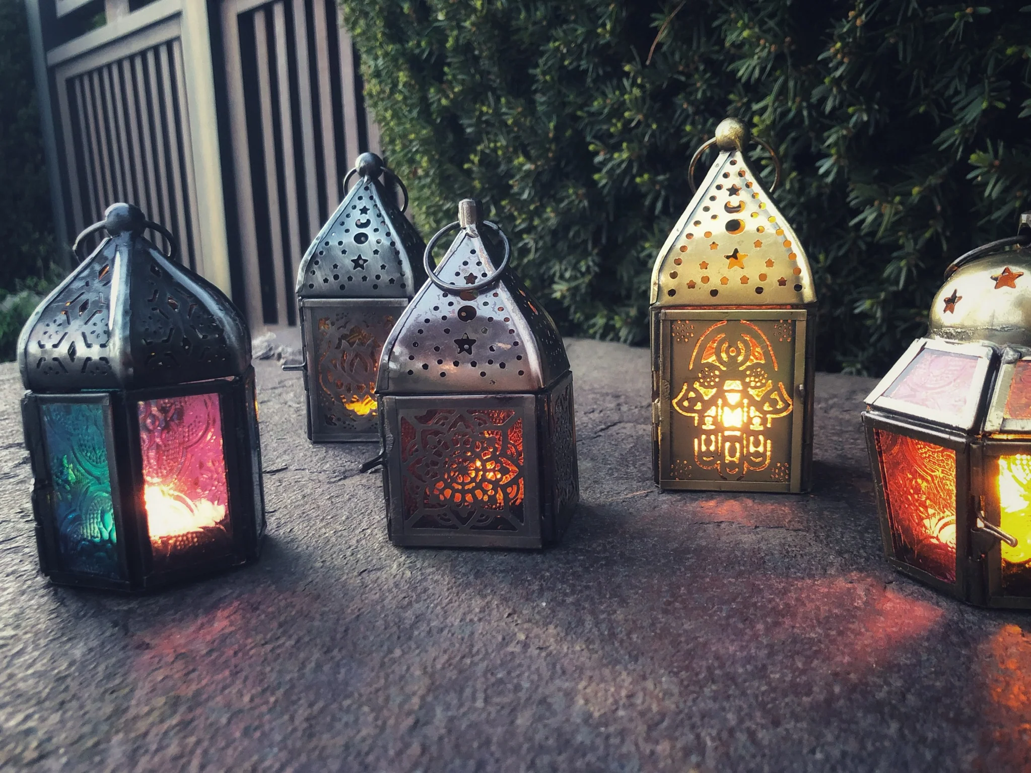 Moroccan Style Lantern Mini Hand of Fatima - Image 2