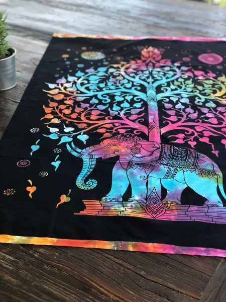 Tapestry Elephant Tree of Life
