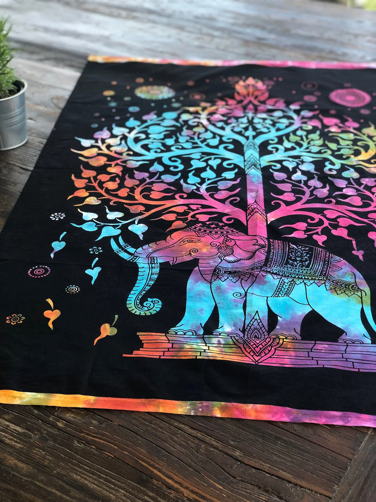 Tapestry Elephant Tree of Life