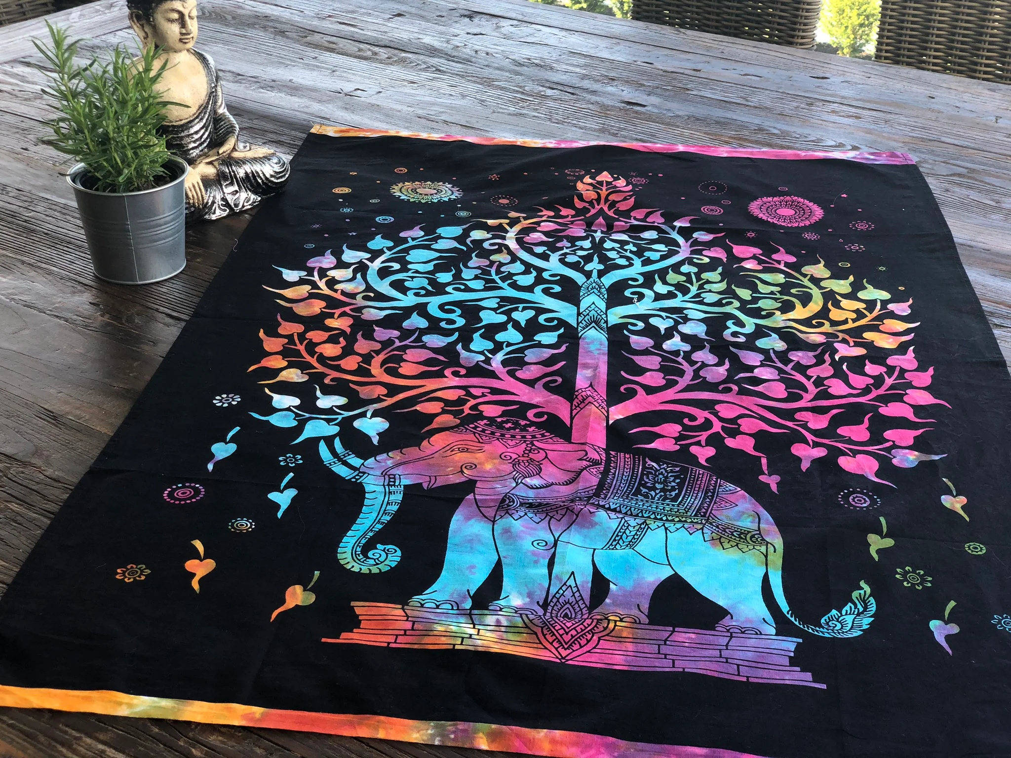 Tapestry Elephant Tree of Life - Image 2