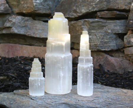 Selenite Tower Multi Sizes